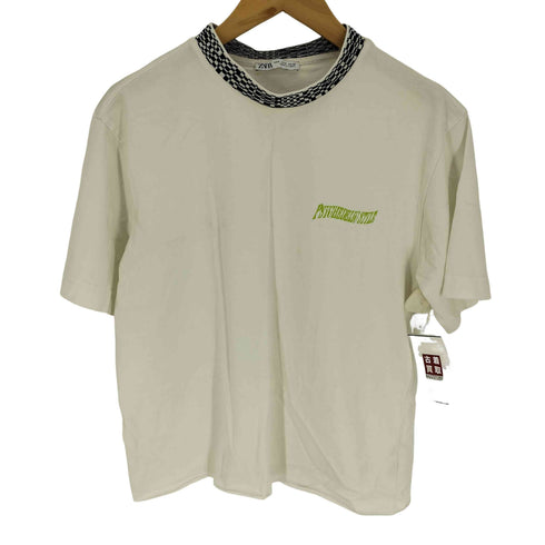 ザラ ZARA CONTRAST COLLAR T-SHIRT コントラスト カラー Tシャツ メンズ import:S