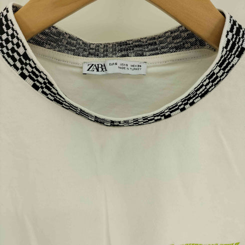 ザラ ZARA CONTRAST COLLAR T-SHIRT コントラスト カラー Tシャツ メンズ import:S