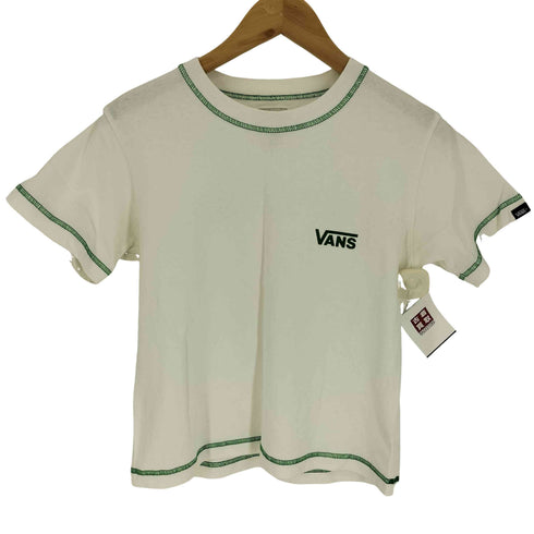バンズ VANS W OTW TEE ロゴ プリント ステッチ クルーネック Tシャツ レディース import:S