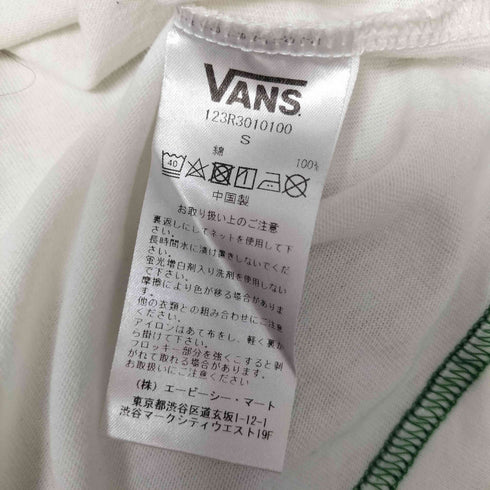 バンズ VANS W OTW TEE ロゴ プリント ステッチ クルーネック Tシャツ レディース import:S