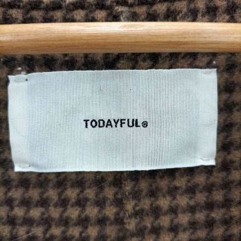 トゥデイフル TODAYFUL Over Check Coat レディース 36
