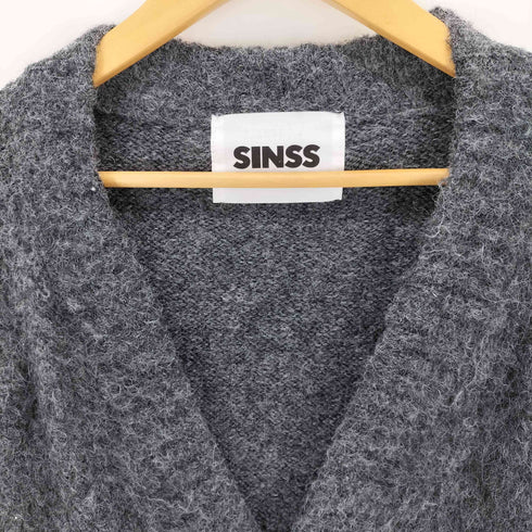 SINSS /シャギーニットミックスカーディガン メンズ