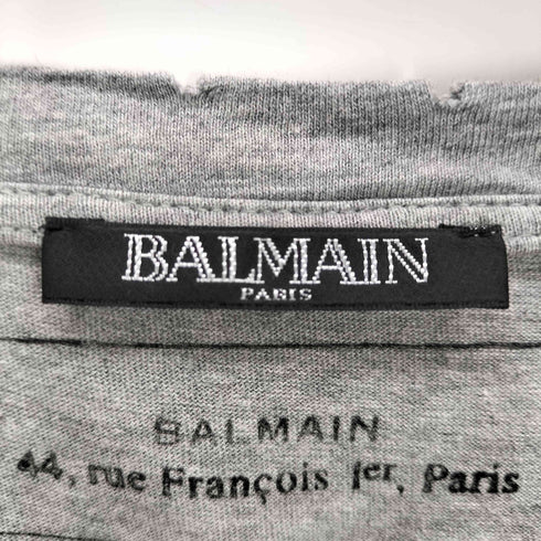 バルマン BALMAIN ダメージ加工カットソー メンズ JPN:L