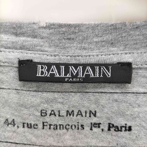 バルマン BALMAIN ダメージ加工カットソー メンズ JPN:L
