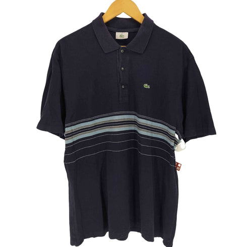 ラコステ LACOSTE ボーダー ロゴポロシャツ メンズ 6