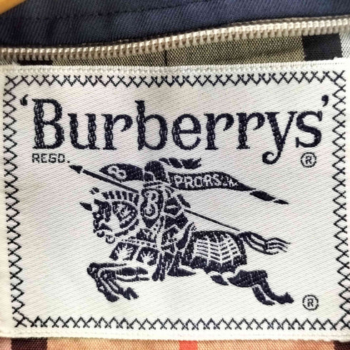 バーバリーズ BURBERRYS 白タグ 裏地ノバチェック ステンカラーコート レディース ES
