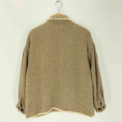 ローリーズファーム LOWRYS FARM フリンジツイードシャツジャケット レディース FREE