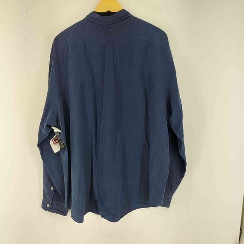 ラルフローレン RALPH LAUREN 90S CLASSIC FIT スモールポニー刺繍 L/S BDシャツ リネン シルク メンズ JPN:XXL