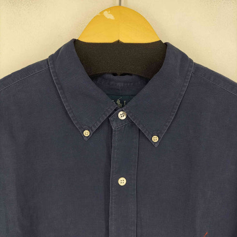 ラルフローレン RALPH LAUREN 90S CLASSIC FIT スモールポニー刺繍 L/S BDシャツ リネン シルク メンズ JPN:XXL