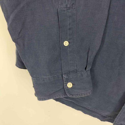 ラルフローレン RALPH LAUREN 90S CLASSIC FIT スモールポニー刺繍 L/S BDシャツ リネン シルク メンズ JPN:XXL