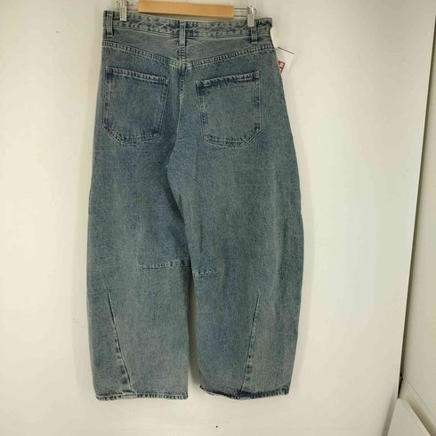 フリークスストア FREAKS STORE ワイドシルエット ダメージ加工 カーブ デニムパンツ メンズ JPN:M