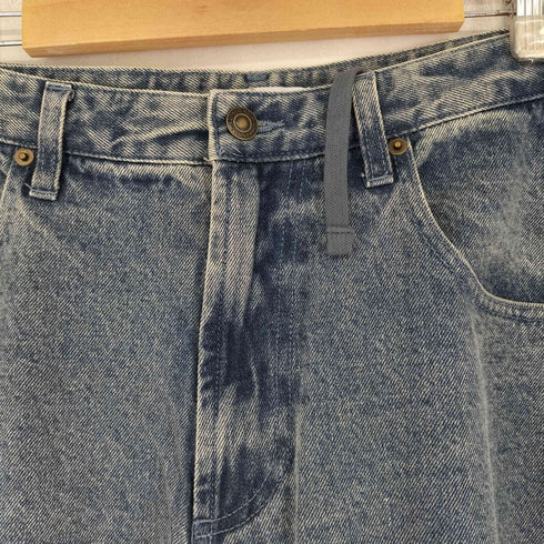フリークスストア FREAKS STORE ワイドシルエット ダメージ加工 カーブ デニムパンツ メンズ JPN:M