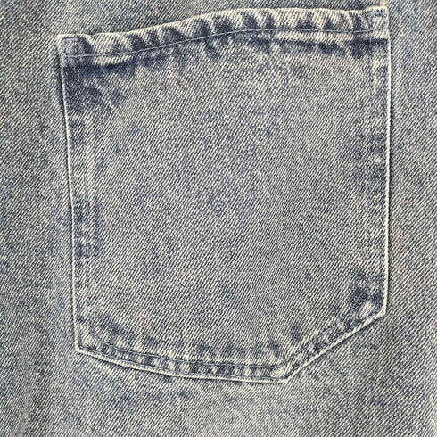 フリークスストア FREAKS STORE ワイドシルエット ダメージ加工 カーブ デニムパンツ メンズ JPN:M