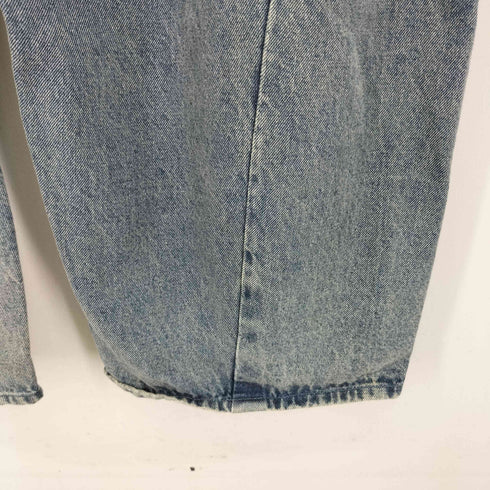 フリークスストア FREAKS STORE ワイドシルエット ダメージ加工 カーブ デニムパンツ メンズ JPN:M