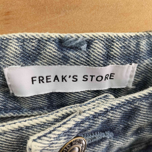 フリークスストア FREAKS STORE ワイドシルエット ダメージ加工 カーブ デニムパンツ メンズ JPN:M
