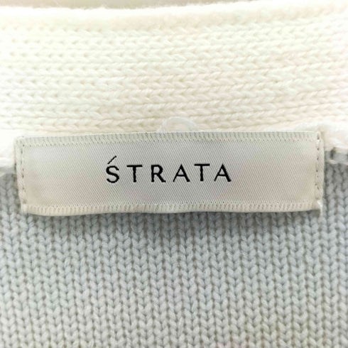 エストラータ STRATA ダブルフェイスミドルカーディガン レディース FREE