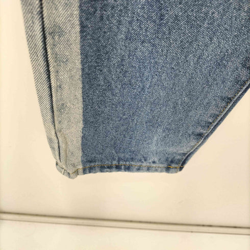 AHBUMBLE サイドデザインテーパードデニムパンツ レディース