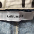 AHBUMBLE サイドデザインテーパードデニムパンツ レディース