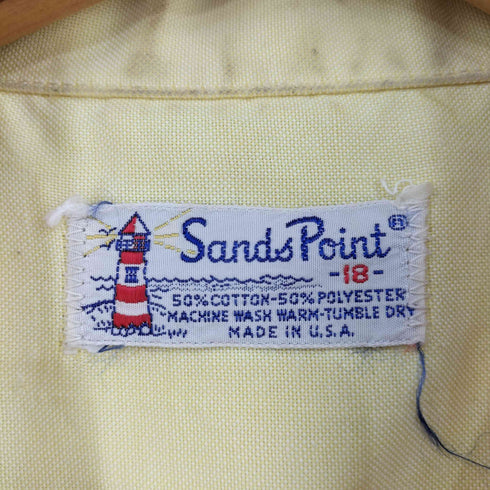 Sands Point MADE IN USA 片ポケ ボックスシルエットBDシャツ メンズ 18
