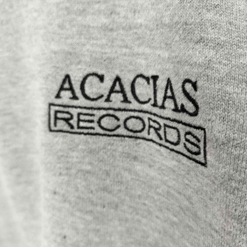 ACACIAS RECORDS ロゴ刺繍 ヘビーオンスプルオーバーパーカー メンズ