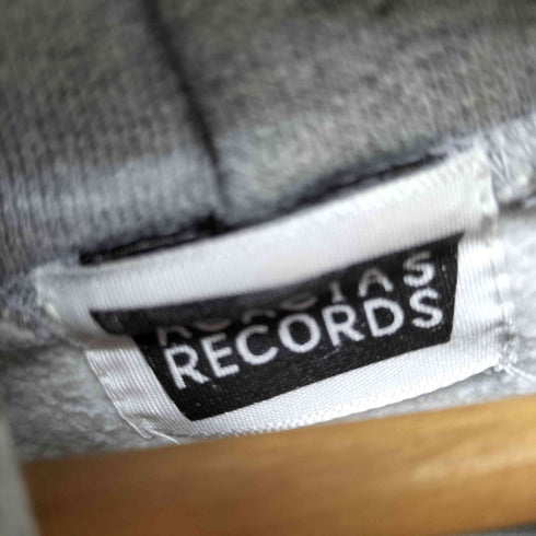 ACACIAS RECORDS ロゴ刺繍 ヘビーオンスプルオーバーパーカー メンズ