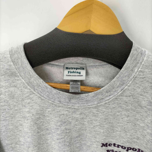 Metropolis Fishing ロゴ刺繍スウェットプルオーバー メンズ JPN:L