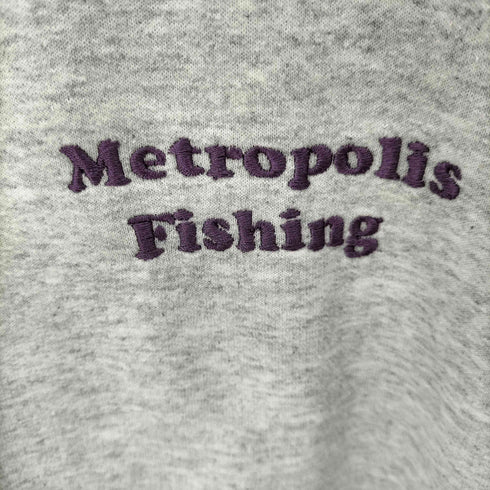 Metropolis Fishing ロゴ刺繍スウェットプルオーバー メンズ JPN:L