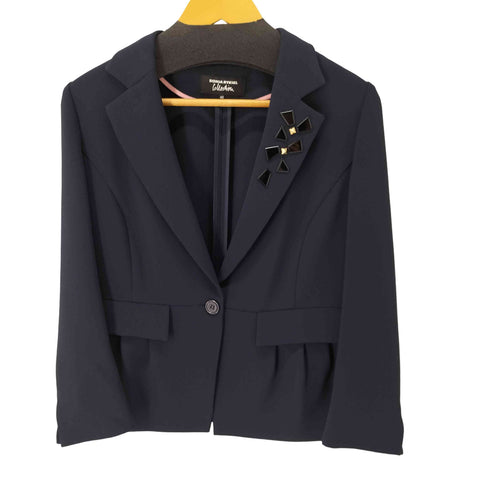 ソニアリキエル SONIA RYKIEL ストーン装飾シアーテーラードジャケット レディース JPN:40