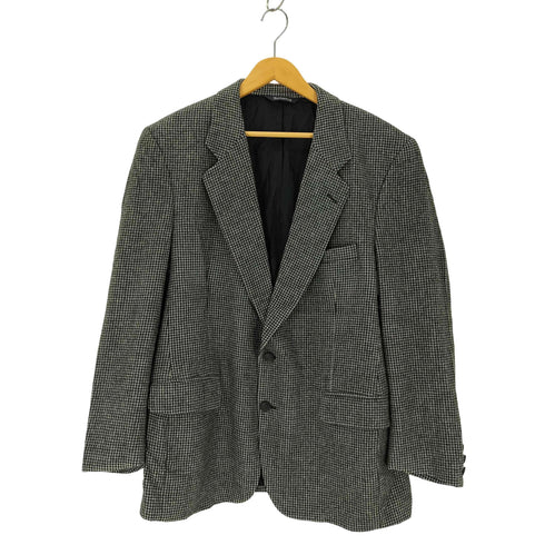 バーバリーズ BURBERRYS PURE CAMEL HAIR 千鳥格子2Bテーラードジャケット メンズ