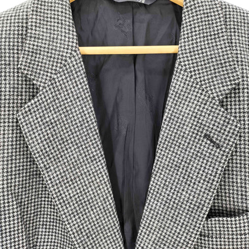 バーバリーズ BURBERRYS PURE CAMEL HAIR 千鳥格子2Bテーラードジャケット メンズ