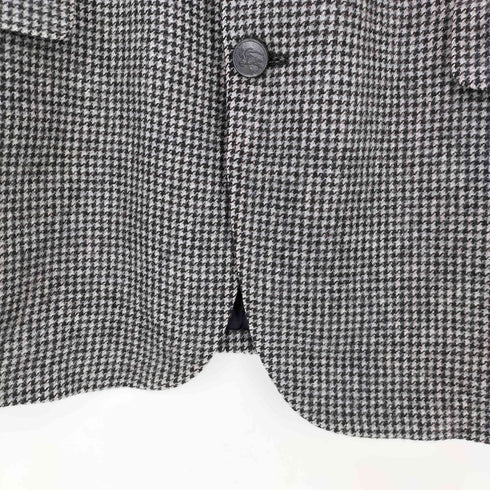 バーバリーズ BURBERRYS PURE CAMEL HAIR 千鳥格子2Bテーラードジャケット メンズ