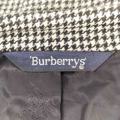 バーバリーズ BURBERRYS PURE CAMEL HAIR 千鳥格子2Bテーラードジャケット メンズ