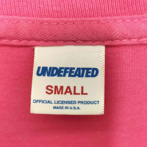 アンディフィーテッド UNDEFEATED USA製 袖ロゴ クルーネック ロングスリーブカットソー メンズ S