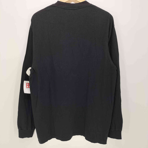 アンディフィーテッド UNDEFEATED USA製 フロントロゴ クルーネック ロングスリーブカットソー メンズ M