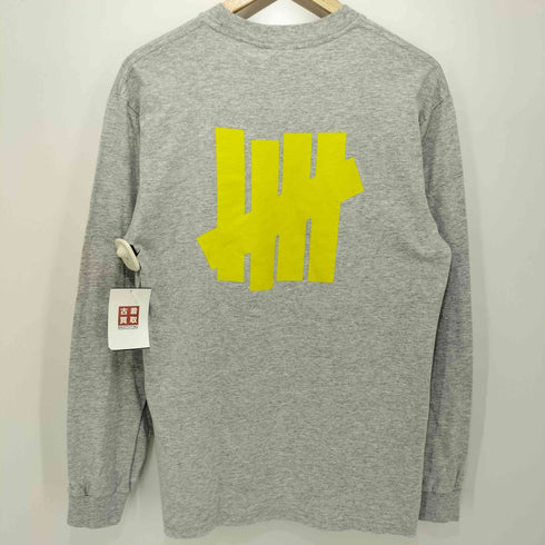 アンディフィーテッド UNDEFEATED USA製 両面プリントロゴ クルーネック ロングスリーブカットソー メンズ S
