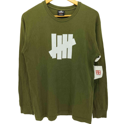 アンディフィーテッド UNDEFEATED フロントロゴプリント クルーネック ロングスリーブカットソー メンズ M