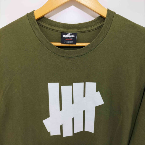 アンディフィーテッド UNDEFEATED フロントロゴプリント クルーネック ロングスリーブカットソー メンズ M