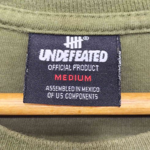 アンディフィーテッド UNDEFEATED フロントロゴプリント クルーネック ロングスリーブカットソー メンズ M