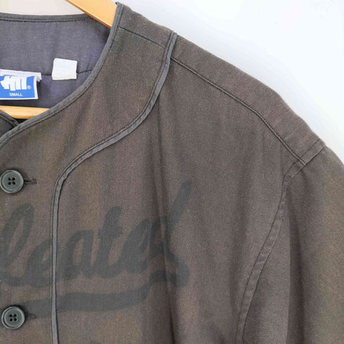 アンディフィーテッド UNDEFEATED WASHED TWILL BASEBALL JERSEY メンズ S