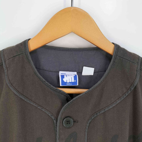 アンディフィーテッド UNDEFEATED WASHED TWILL BASEBALL JERSEY メンズ S