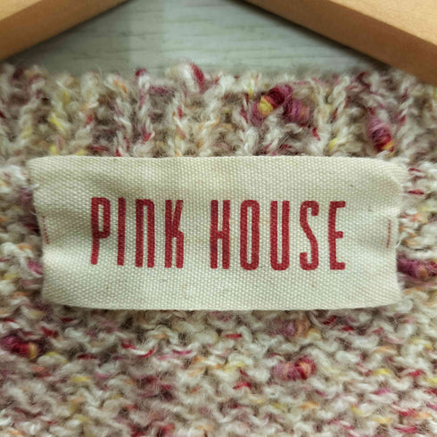ピンクハウス PINK HOUSE 花モチーフツイードカーディガン レディース