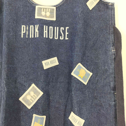 ピンクハウス PINK HOUSE デニムジャンパースカート ウサギ レディース