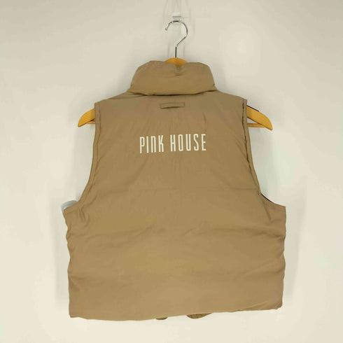 ピンクハウス PINK HOUSE ワッペン付き 中綿ベスト レディース