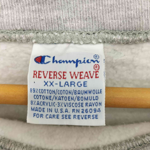 チャンピオン Champion 90S MADE IN USA REVERSE WEAVE 刺繍タグ 染み込みカレッジプリント HARVARD メンズ import:XXL