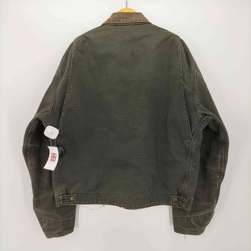 カーハート Carhartt 1997年 USA製 J97 MOSモスグリーン 企業ロゴ 裏地ブランケット デトロイトジャケット DETROIT JACKET メンズ JPN:XL
