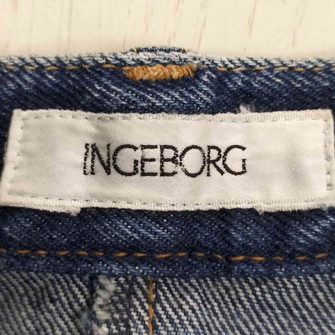 インゲボルグ INGEBORG リボンデニムロングスカート レディース
