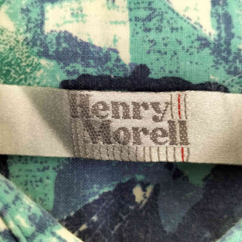 Henry Morell 総柄デザインシャツ メンズ 45/46
