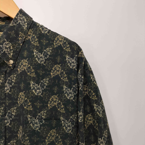 ナチュラルイシュー NATURAL ISSUE 総柄 L/S BD コットン シャツ メンズ import:XL