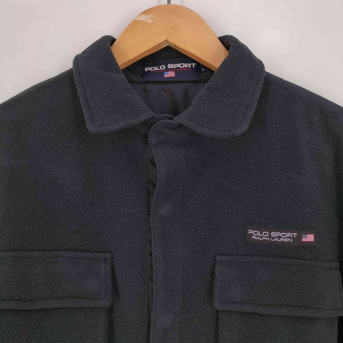 ポロスポーツラルフローレン POLO SPORT RALPH LAUREN 2ポケット スナップボタン フリース シャツ メンズ import:L