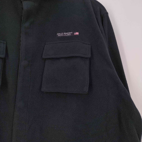 ポロスポーツラルフローレン POLO SPORT RALPH LAUREN 2ポケット スナップボタン フリース シャツ メンズ import:L